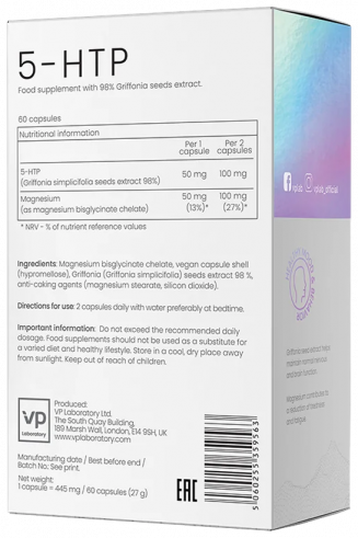 VP Laboratory 5-HTP, 5-НТР, 60 капсул