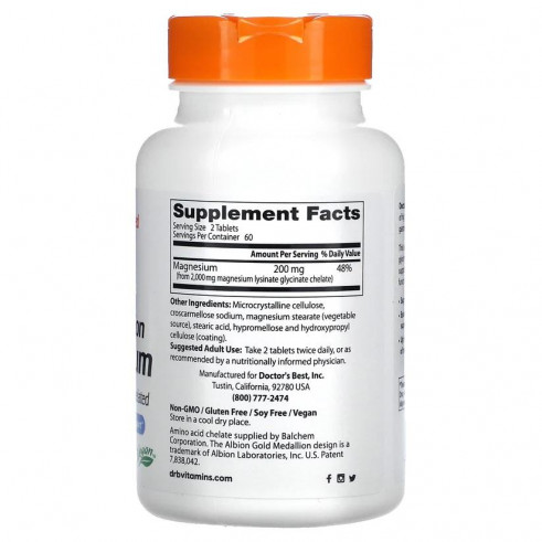 Doctor's Best High Absorption Magnesium, 120 таб