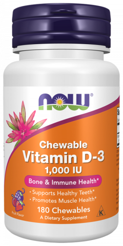 NOW Vitamin D-3 1000 IU, 180 таблеток