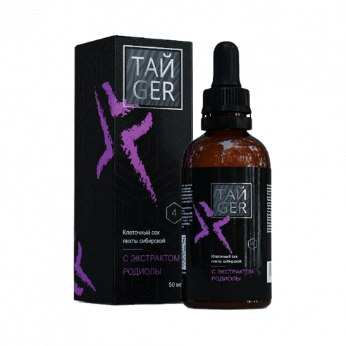 ТАЙGER Сок пихты с экстрактом родиолы, 50 мл