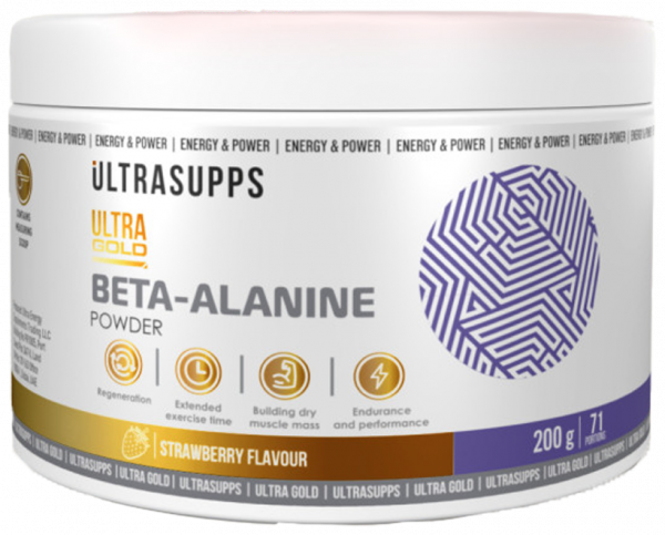 Ultrasupps Ultra Gold Beta-Alanine, Ультра Голд Бета-Аланин, 200 грамм