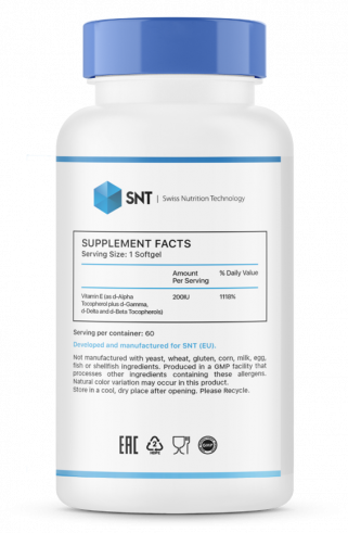 SNT Vitamin E, 60 капсул