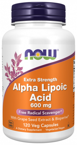 NOW Alpha Lipoic Acid, Альфа-липоевая кислота, 120 капсул