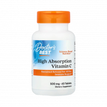 Doctor's Best High Absorption Vitamin C 500 mg, 60 таблеток