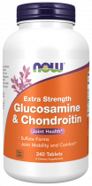 NOW Glucosamin &amp; Chondroitin, Глюкозамин с Хондроитином, 240 таблеток