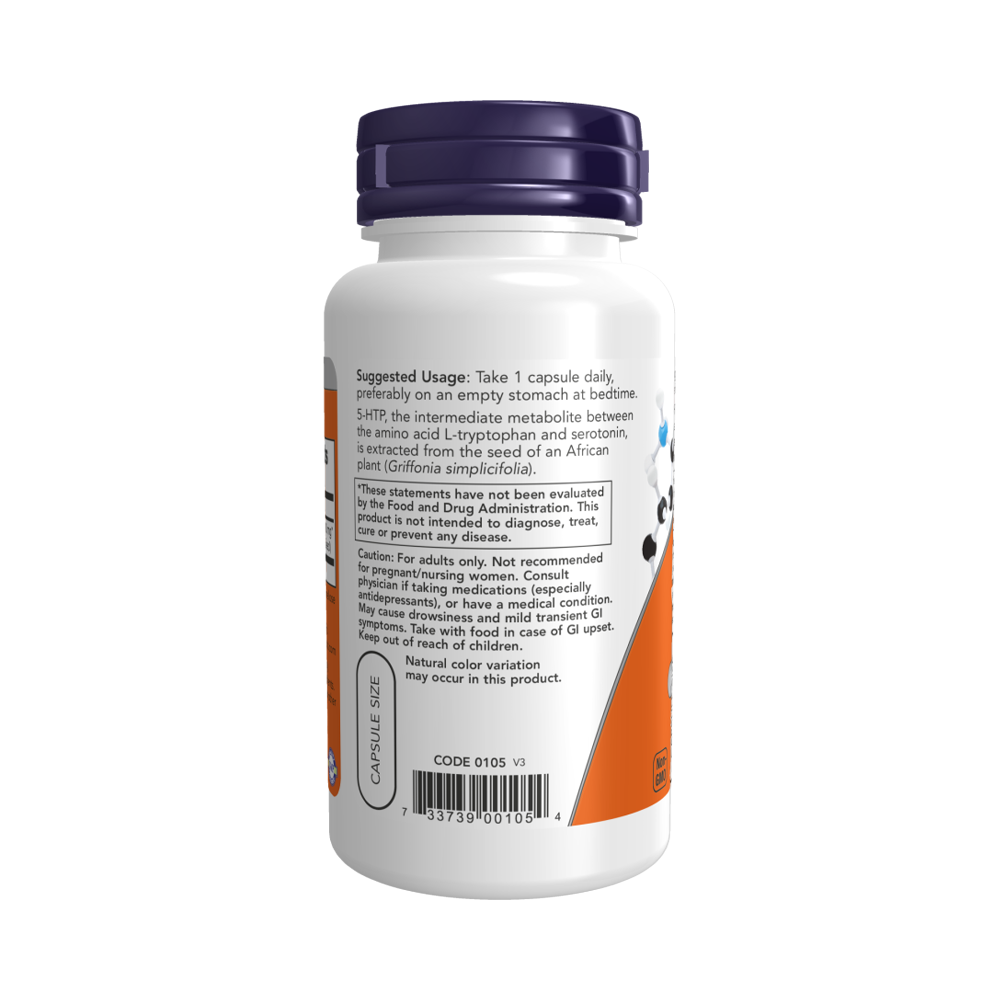 NOW 5-HTP 100 mg, 60 капсул - купить в Екатеринбурге в интернет-магазине